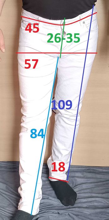 The idle man джинси чоловічі класика denim білі L