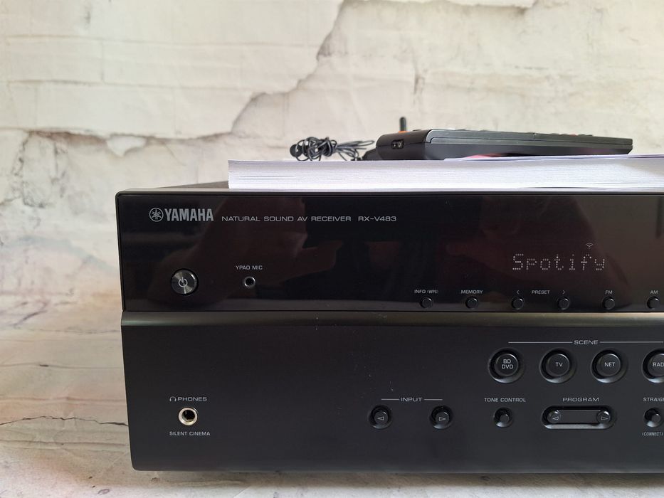 5.1 Yamaha musiccast RX-V483 Wifi BT 4k/60p net radio HDR Spotify