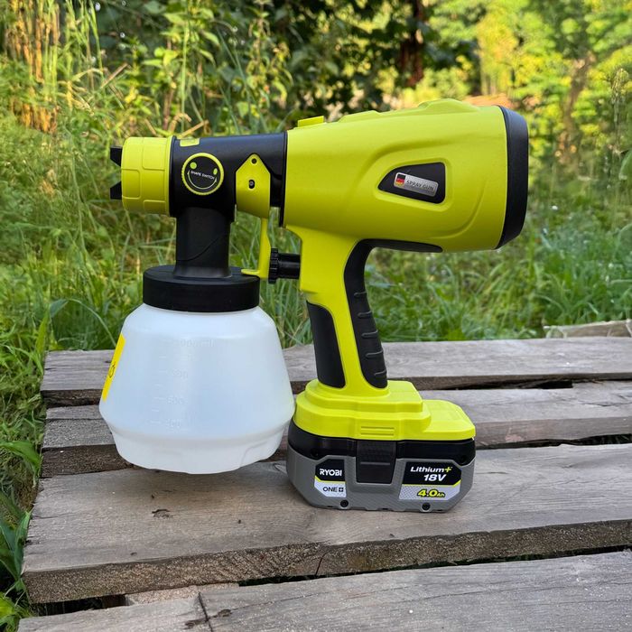 poręczny pistolet na farbe NOWY bezprzewodowy na baterie RYOBI 18V