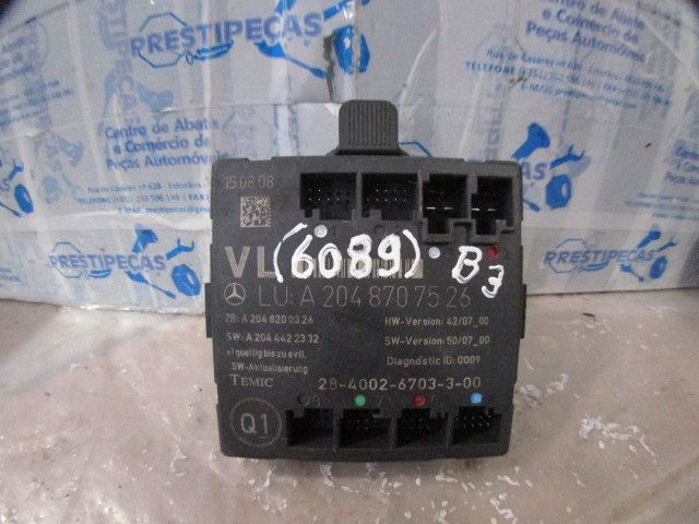 Módulo porta frente esquerdo MERCEDES-BENZ Classe C Carrinha (S204)