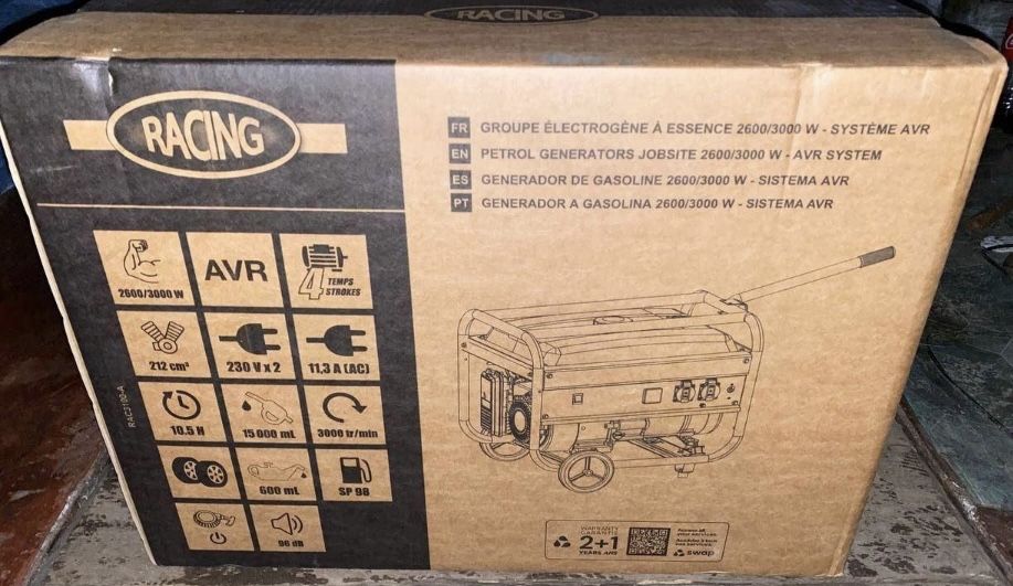 Генератор бензиновый RAC 3100 -A