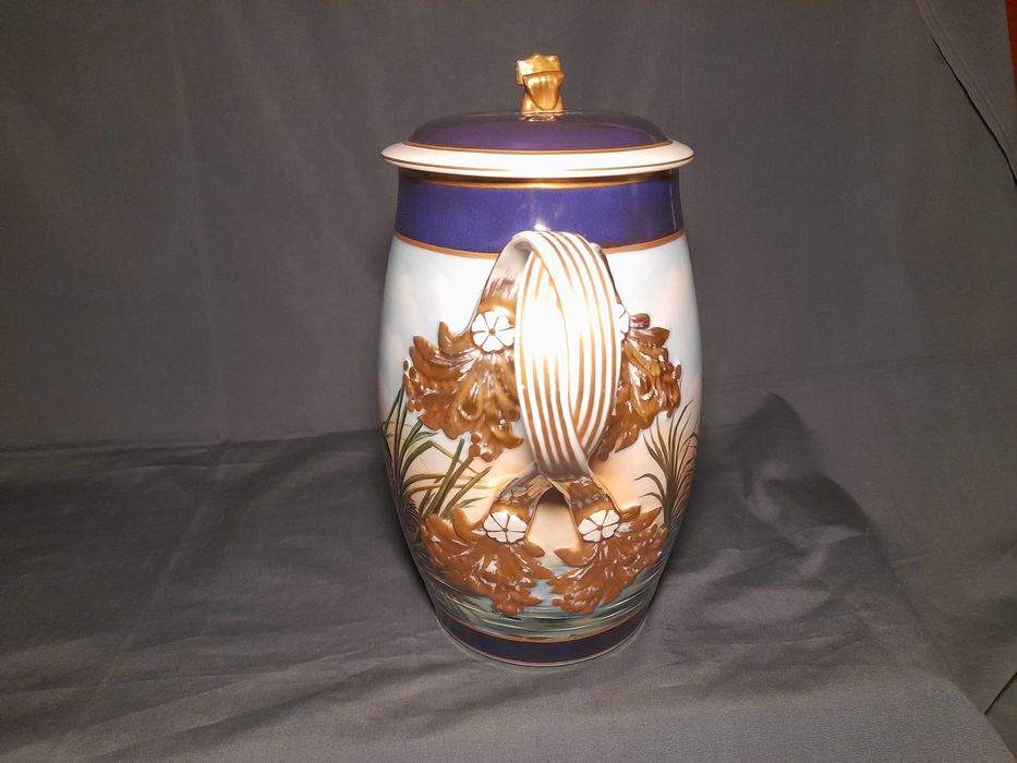 Canjirão Vista Alegre pintado à mão e talha fundação Ricardo Espírito