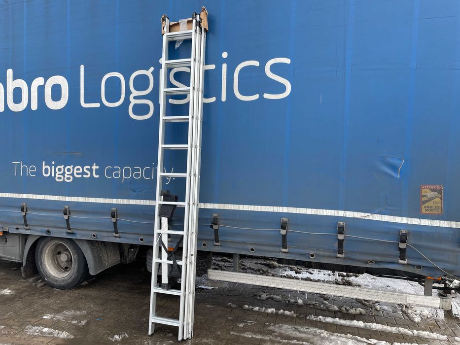 Drabina aluminiowa uniwersalna 3x11 HIGHER schody 8,45m 150kg II Gat