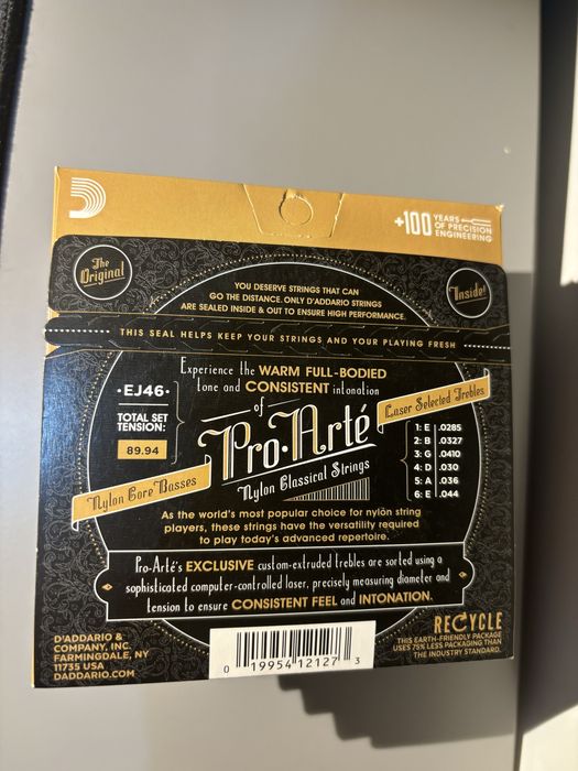 Cordas Guitarra Clássica D’Addario EJ46