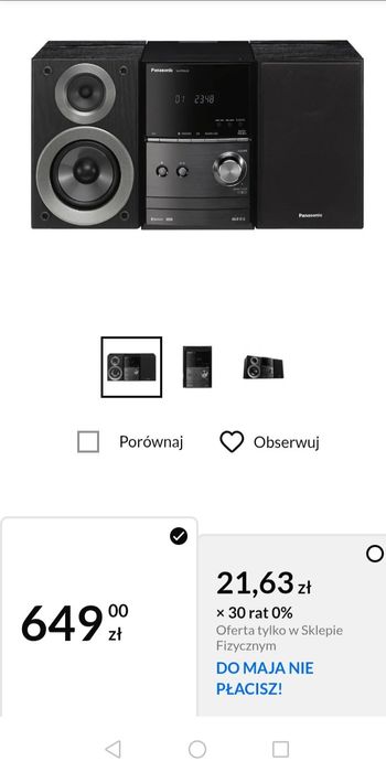 Wieża Panasonic SA-MP600