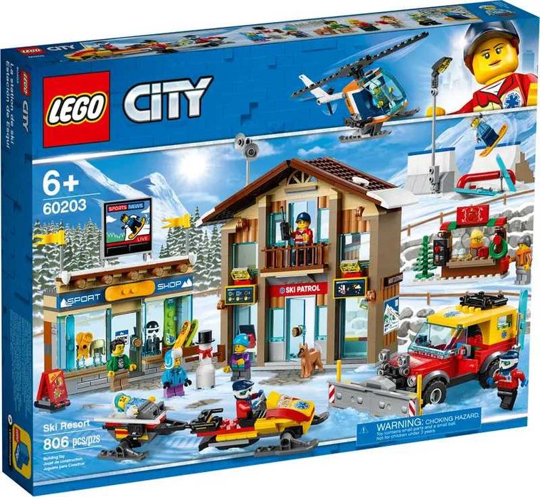 Lego Estação de Ski 60203 montada impecável completa com caixa