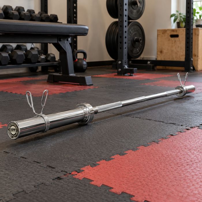 Gryf Prosty Olimpijski Gładki 220cm 50mm Sztanga Chromowany Zaciski Gratis