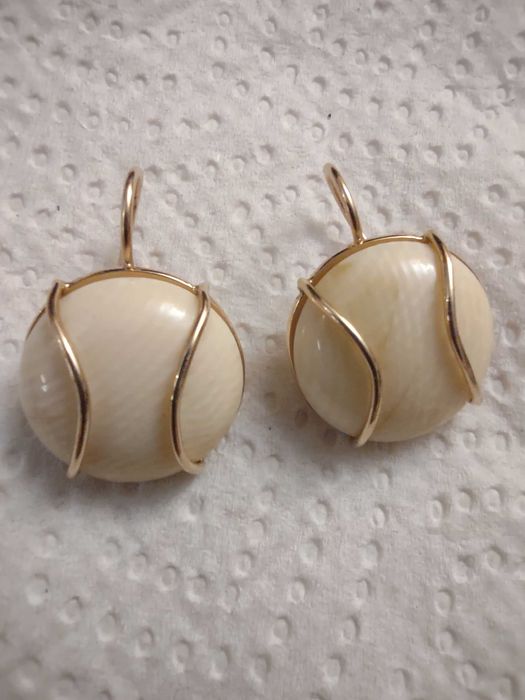 Piękne kolczyki złoto 585