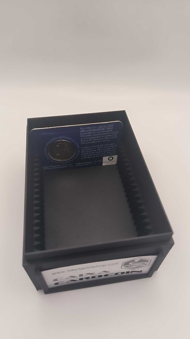 Caixa para guardar as suas moedas