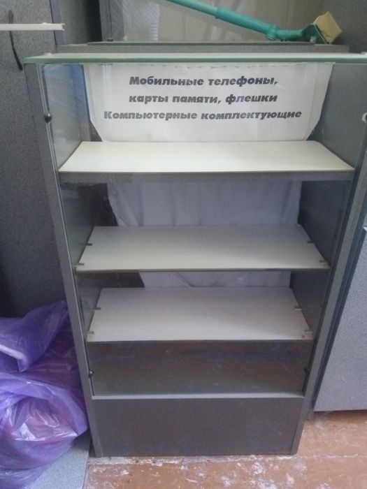 Шкафы и тумбы из ДВП и стекла + подсветка