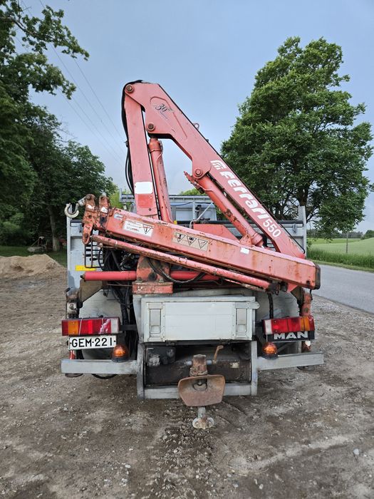 Man 8.163 + HDS Samochód Ciężarowy