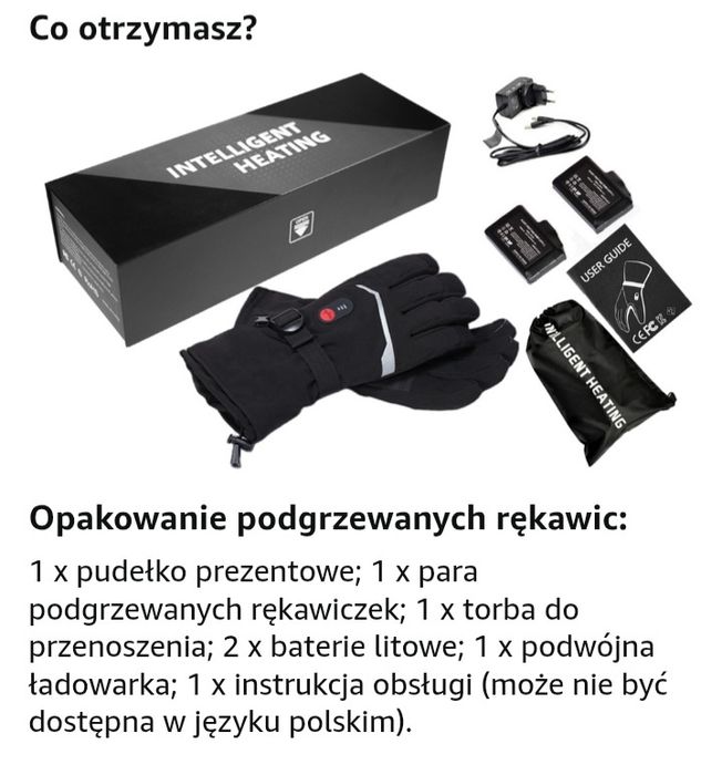 Rękawiczki ogrzewane elektryczne r M Intelligent Heating
