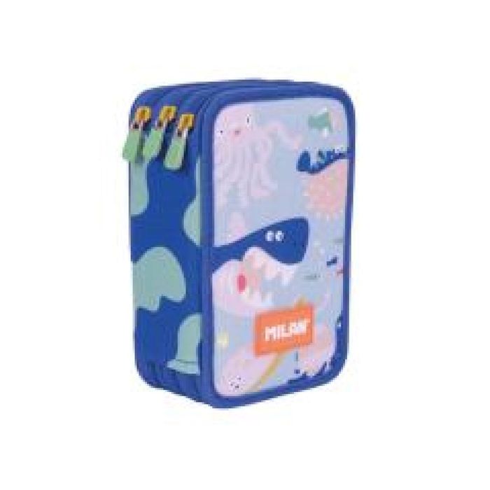 Piórnik 3-poziom z wyposażeniem Blue Odyssey MILAN