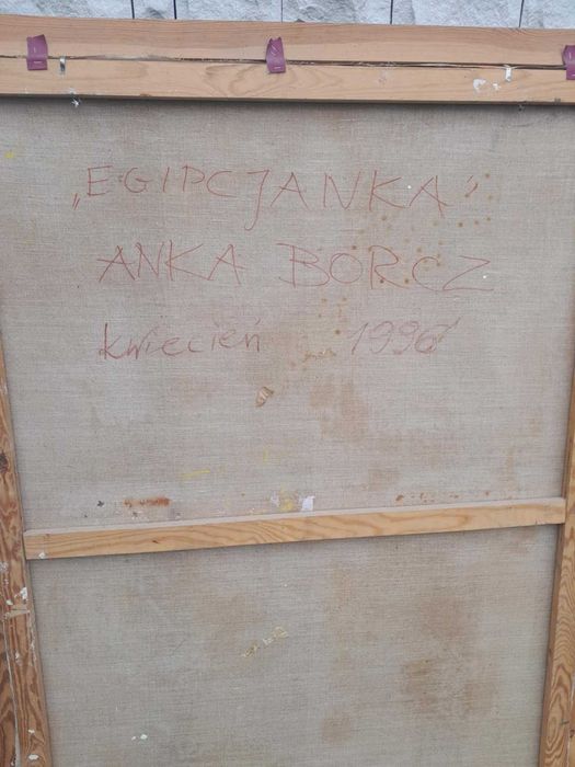 duży obraz w drewnianej ramie, autor Anna Borcz