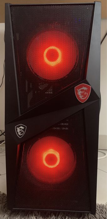 Set up gaming PC, mouse, keyboard, and monitor64584622600578121