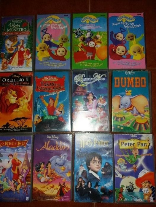 Cassettes Vhs desenhos animados