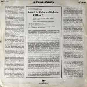 Brahms - Szeryng, Monteux, London Symphony Orchestra Violin Concerto