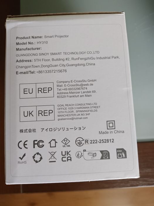 PROJEKTOR magcubic HY310