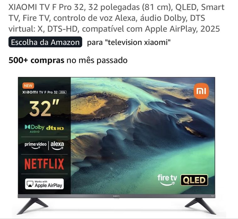 Televisão xiaomi 32p