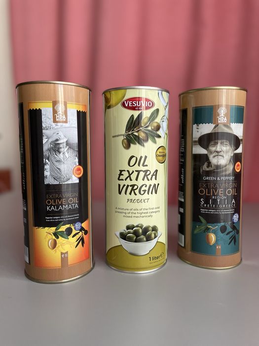 Оливкова олія рафінована. Італійська. 1 л і 5 л. Жестяна банка