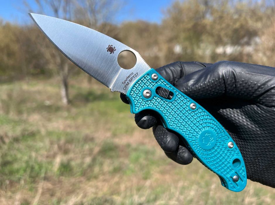 Складний ніж Spyderco Manix 2 Lightweight Ball Lock Blue CPM SPY27