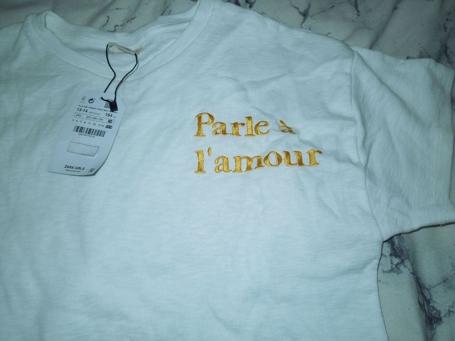 T-shirt branca Zara