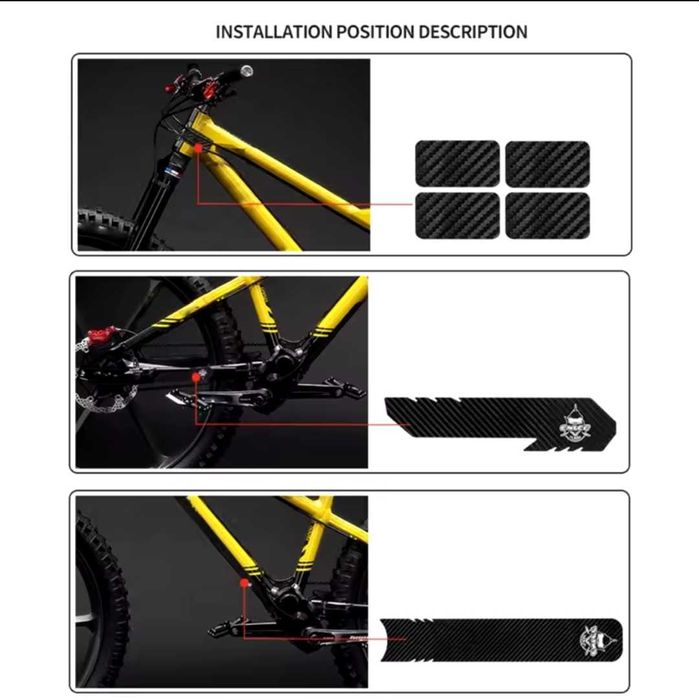 Розпродаж! Наклейки для велосипеда, для захисту рами