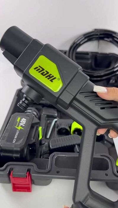мийка високого тиску + 2 акумулятори літій 48 v мінімийка насадки кейс