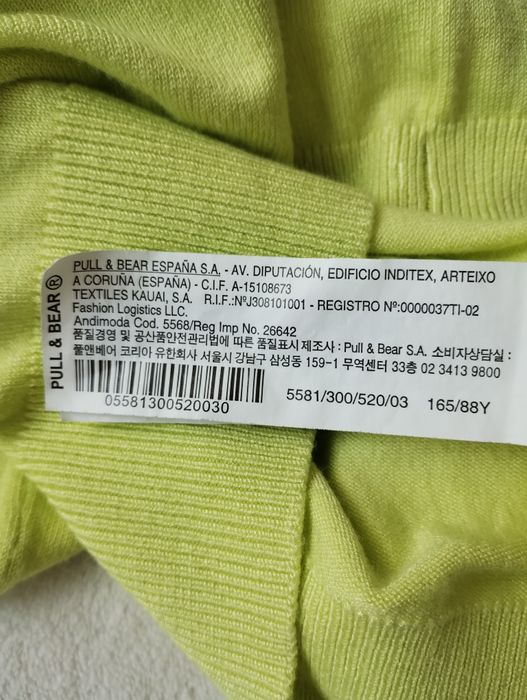 Kardigan limonka pull&bear