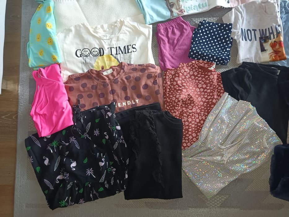 Mega zestaw r.140-146 dziewczynka