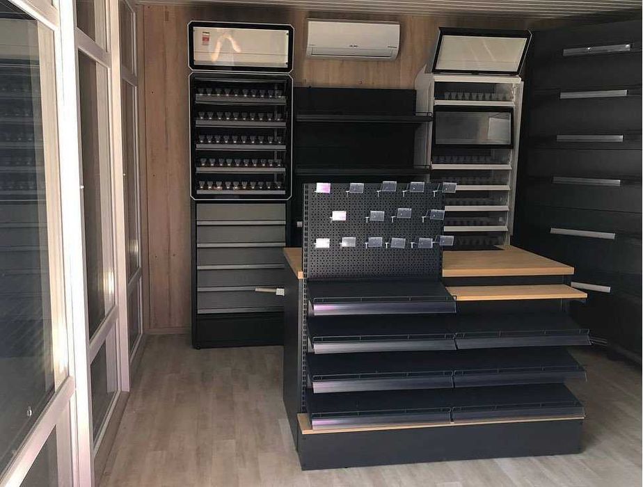 Стелажі для магазинів та складів. Розрахункові зони. Гранти на обладн.