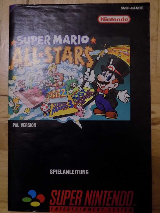Super Mario All Stars 4gry+ manual Super Nintendo Entertainment System