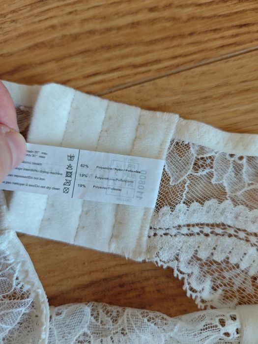 Koronkowy pas do pończoch z kokardką, Simone Perel, rozmiar M - 2 se