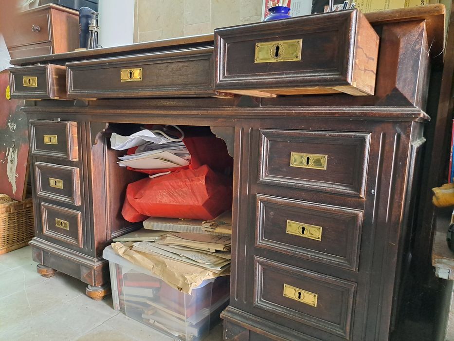 Secretária madeira antiga