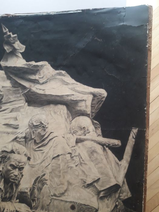 Duży stary obraz tyt. Marche Funebres  in heros