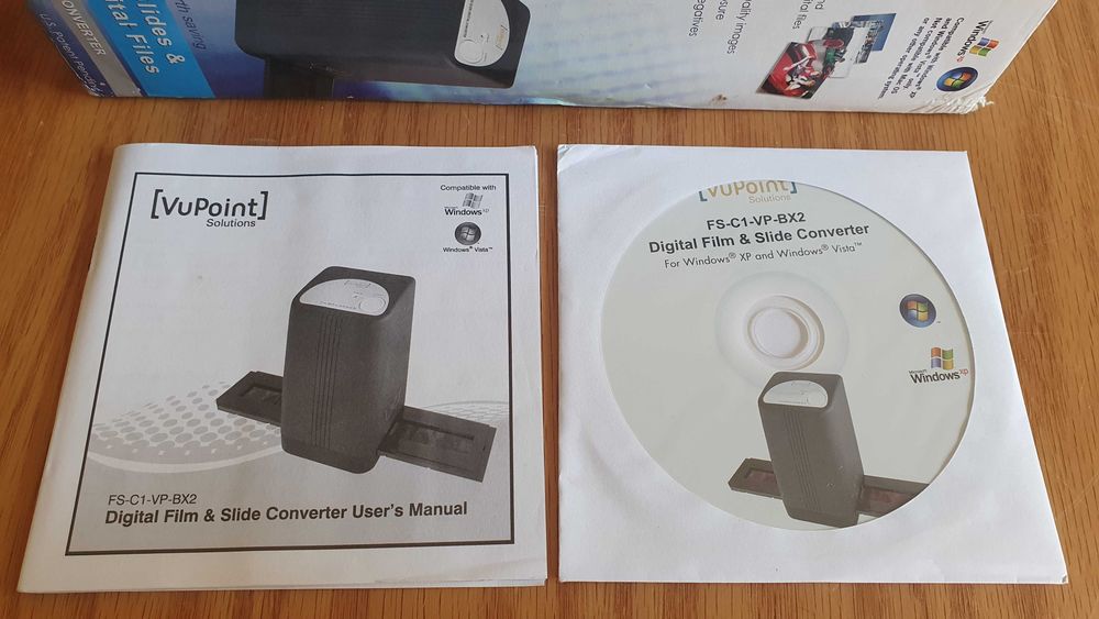 Scanner de negativos de 35mm e slides sensor de 5MP