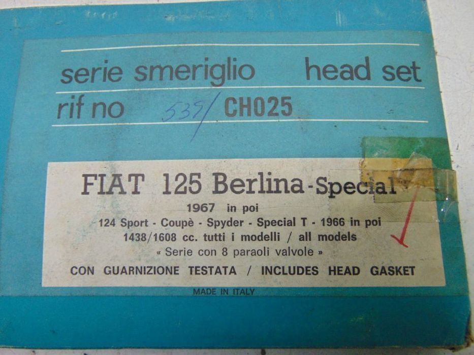 Fiat 125/124 berlina special jogo de juntas usado em bom estado