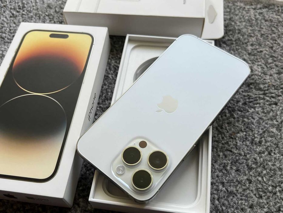 iPhone 14 Pro Max 512GB SILVER Biały Srebrny White Bat100% GW Bez Rys