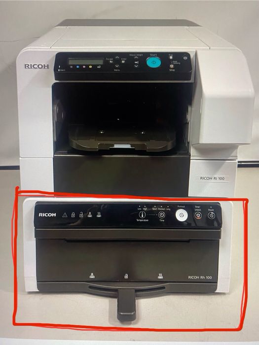 Rh100 - aquecedor/acabamento para impressão têxtil