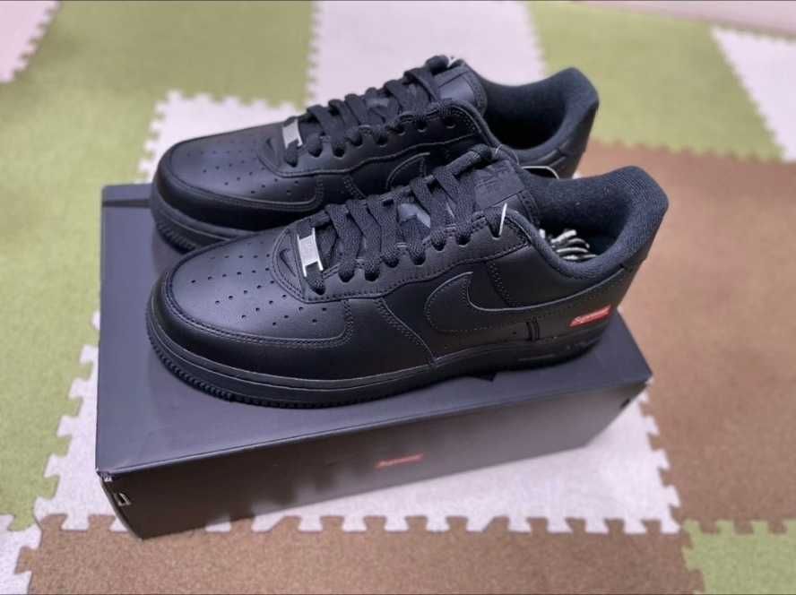 Nike Air Force 1 Low Supreme Czarny r.45