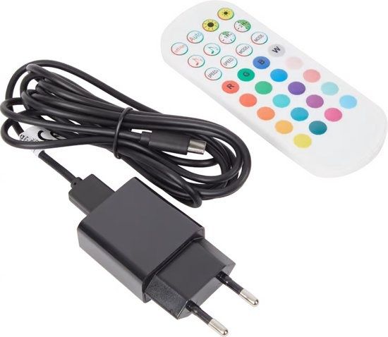 Grundig - Candeeiro de pé (canto) LED RGB + Comando