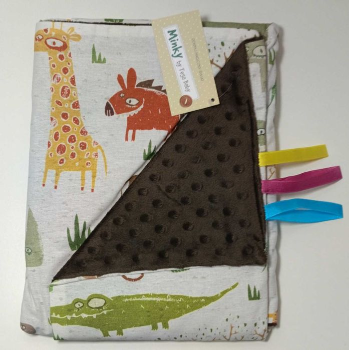 TEGA BABY Kocyk MINKY 75cm X 100cm Safarii