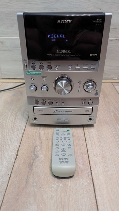 Mini Wieża SONY CMT-SPZ70 wraz z Pilotem i zmieniarką na 3 CD ! 100 % Sprawna ! OKAZJA ! Polecam ! BDB STAN !