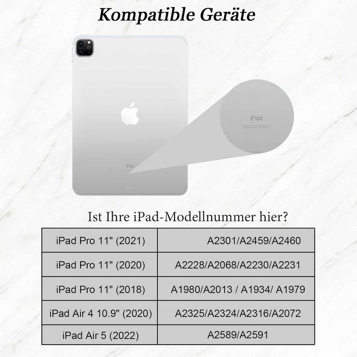 Seagtigau etui klawiatura touchpad RGB LED iPad Pro 11 Air 4 5 Air 11