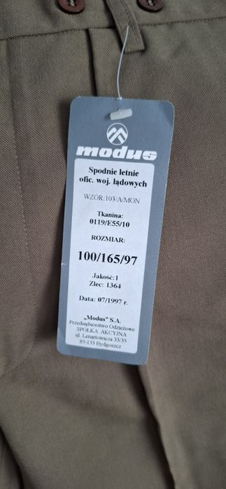 Spodnie letnie oficerskie