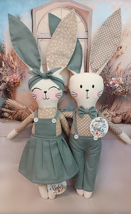 królik króliczka tilda szyta zabawka bawełna