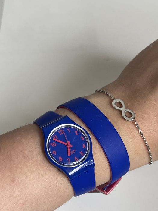 Zegarek swatch NOWY dwustrony
