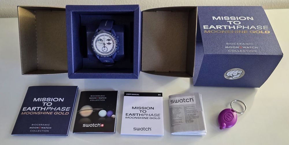 Relogio OMEGA x Swatch Speedmaster Moonswatch Mission to Earthphase