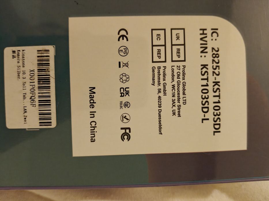 Tablet Kinstone 10.3 TAB 103SD LTE Wifi 6Gb Ram 128Gb ROM