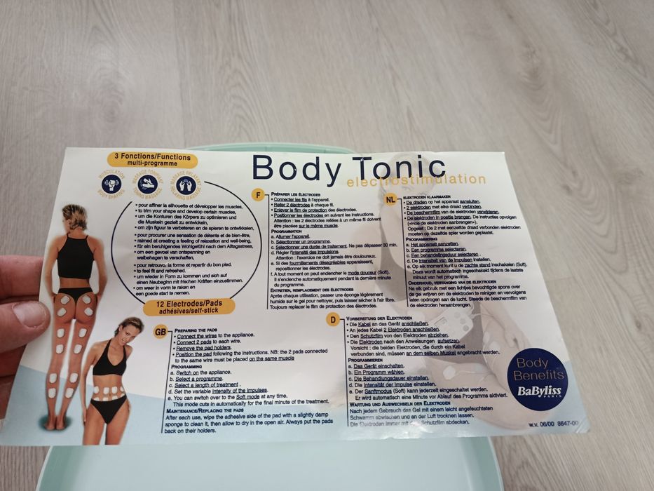Електронний тонізуючий пояс BaByliss Body Tonic.